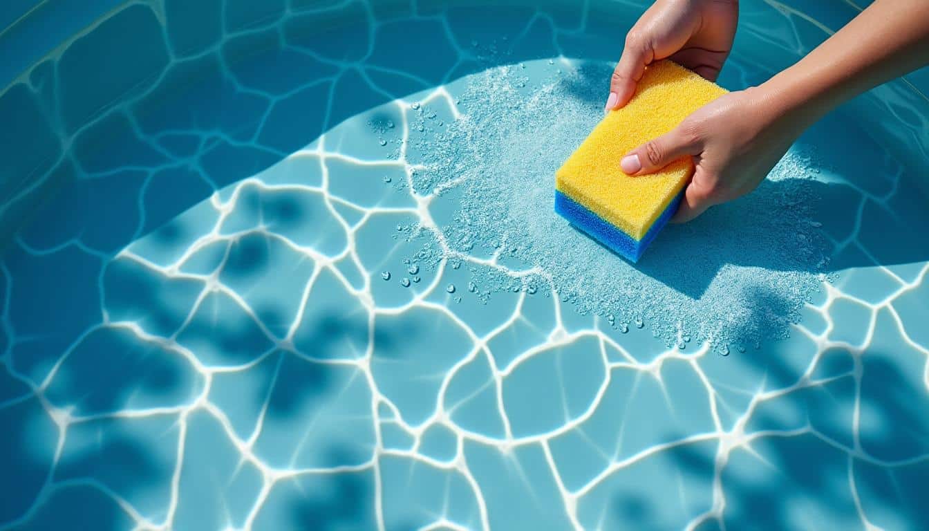 Astuces efficaces pour enlever le calcaire sur le liner de piscine