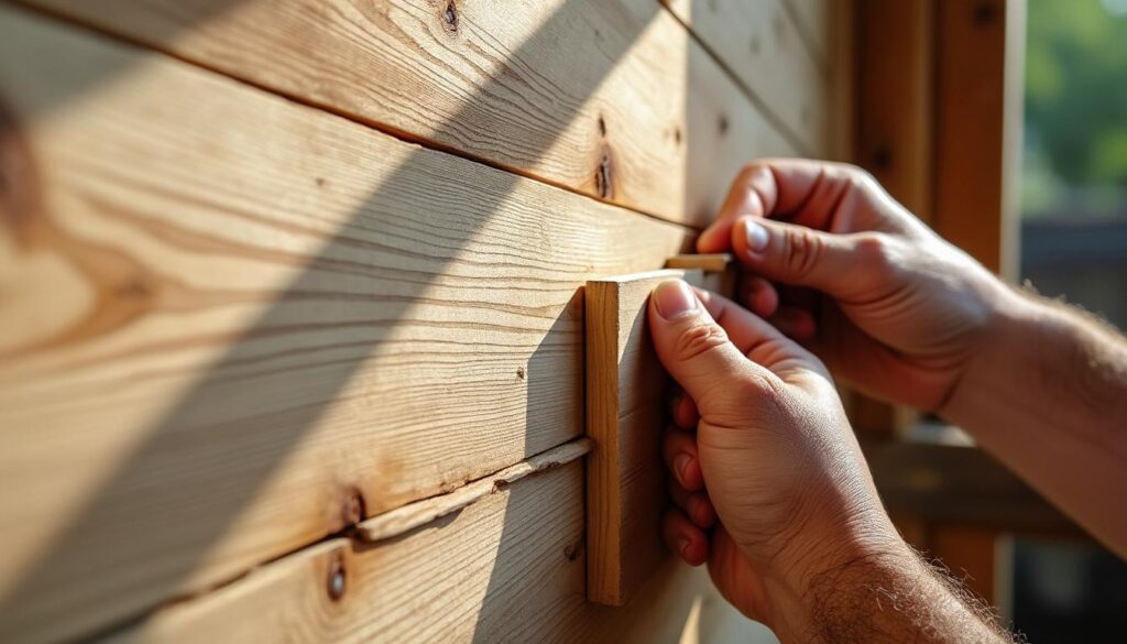 Le bon outillage pour la fixation d'une patère sur un mur en bois