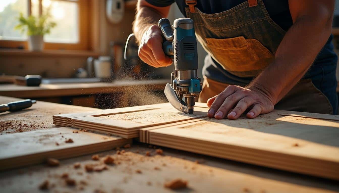 Illustration: Comprendre le rôle de la scie arasante dans la découpe du bas de porte