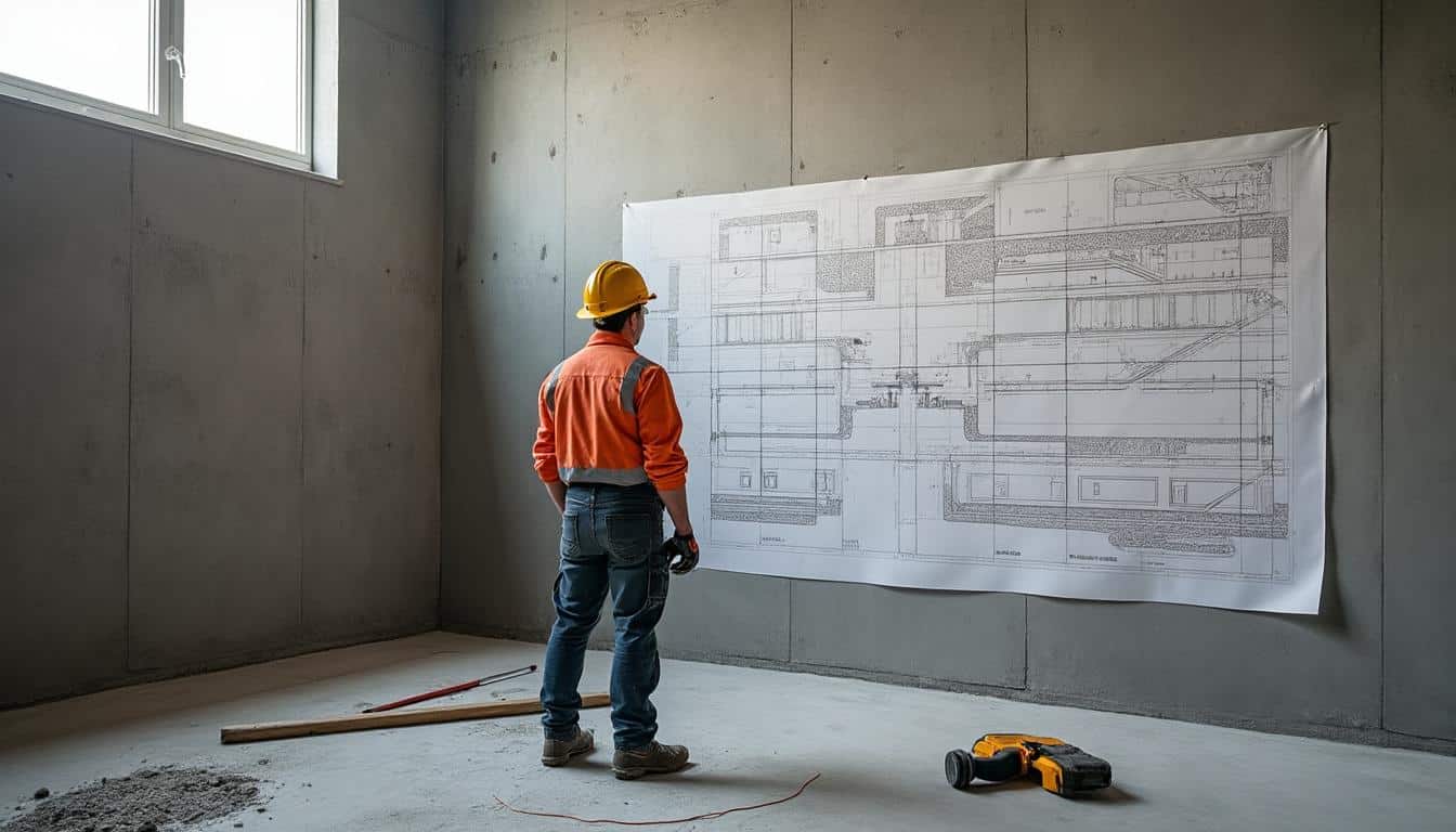 Illustration: Comprendre la structure des murs en béton pour un perçage réussi