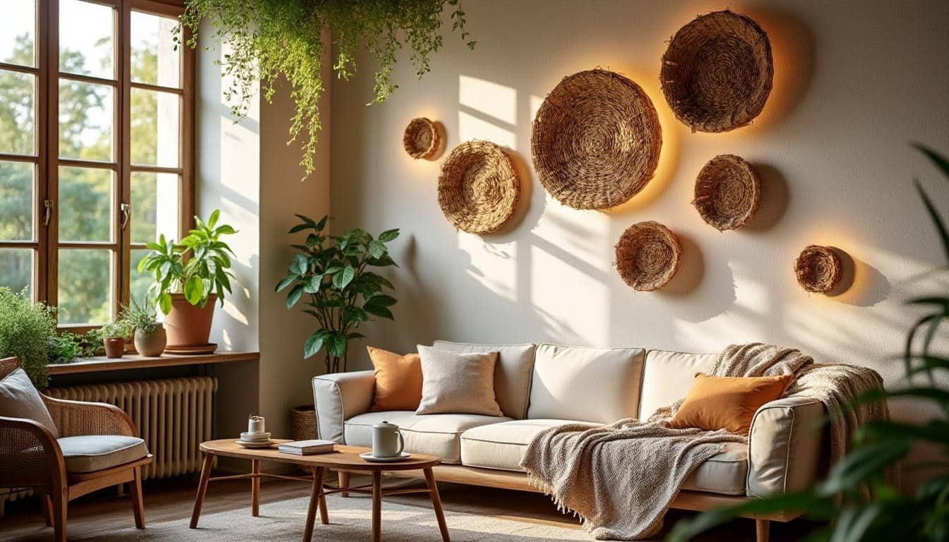 Illustration: Apprivoiser les luminaires en osier et rotin pour sublimer vos murs