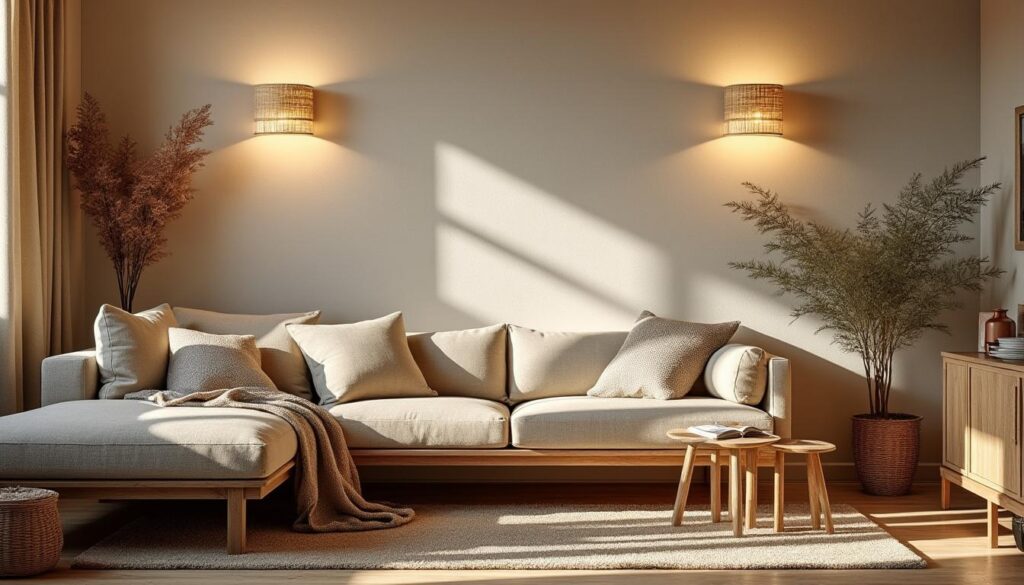Appliques murales en osier : charme naturel et ambiance chaleureuse