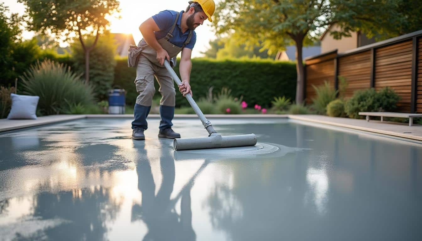 Illustration: Comprendre l’importance d’une dalle en béton pour une piscine hors sol