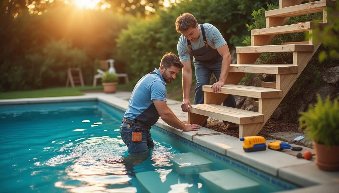 Illustration: Comprendre l’importance d’un escalier adapté pour piscine hors sol