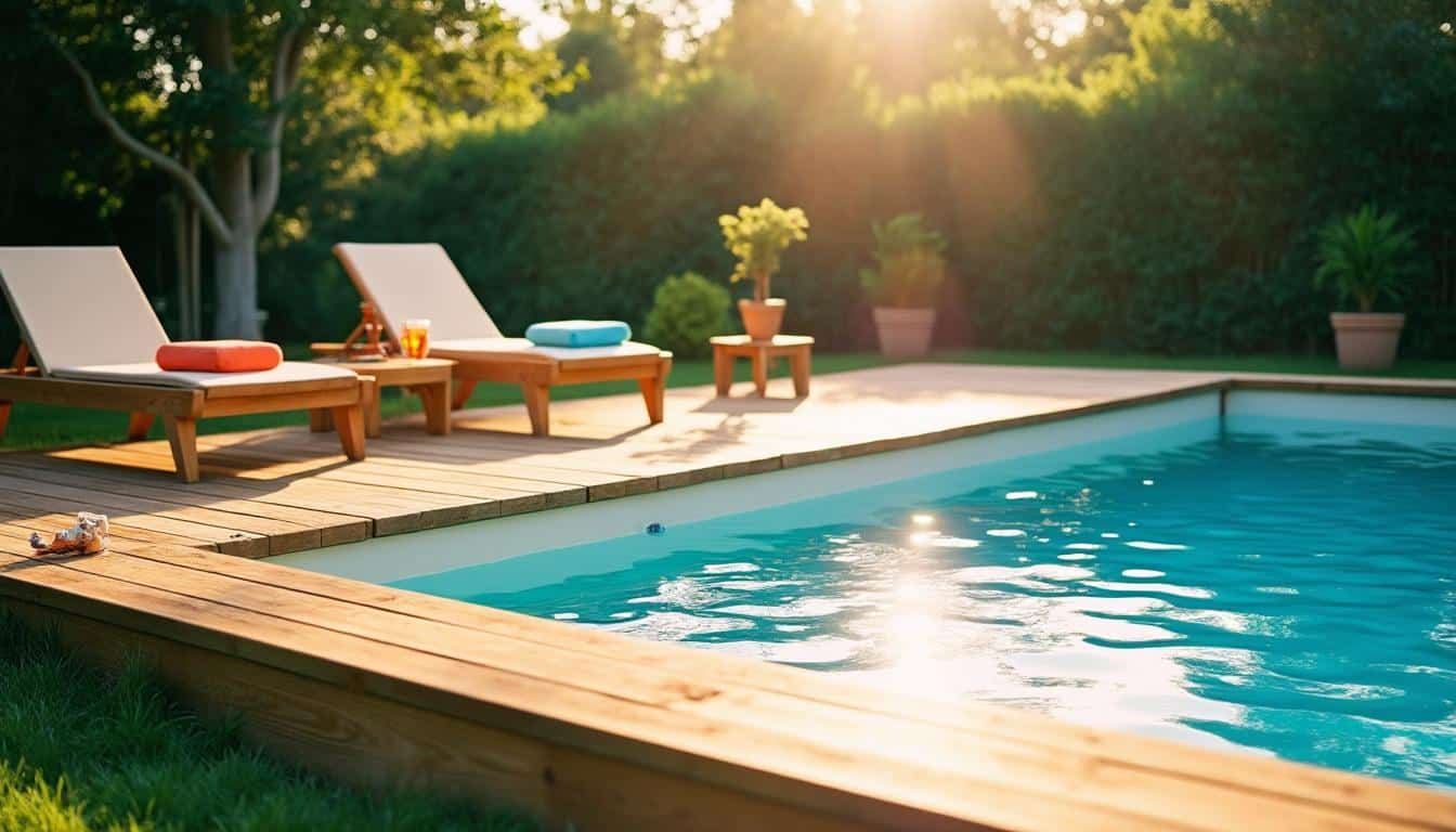 Piscine hors sol avec plage : guide complet pour un espace détente