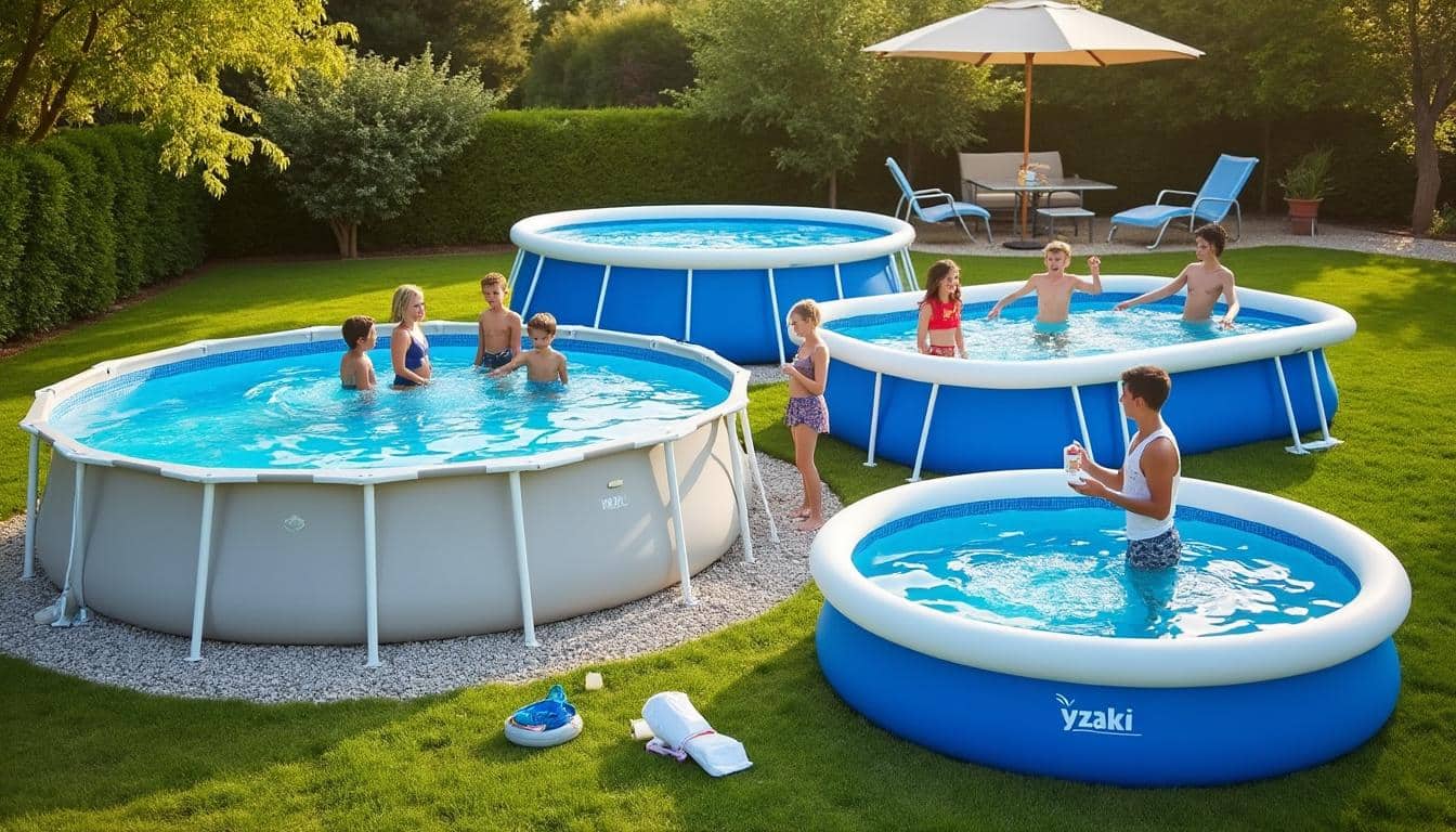 Illustration: Choisir la bonne taille et forme parmi les piscines Yzaki