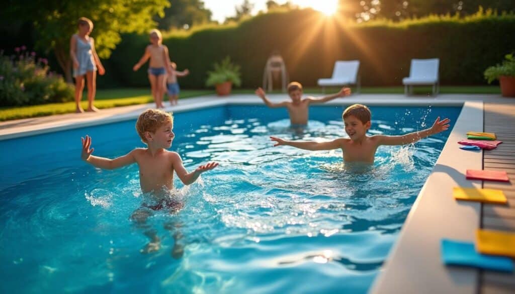 Piscine rectangulaire hors sol en acier : robustesse et design