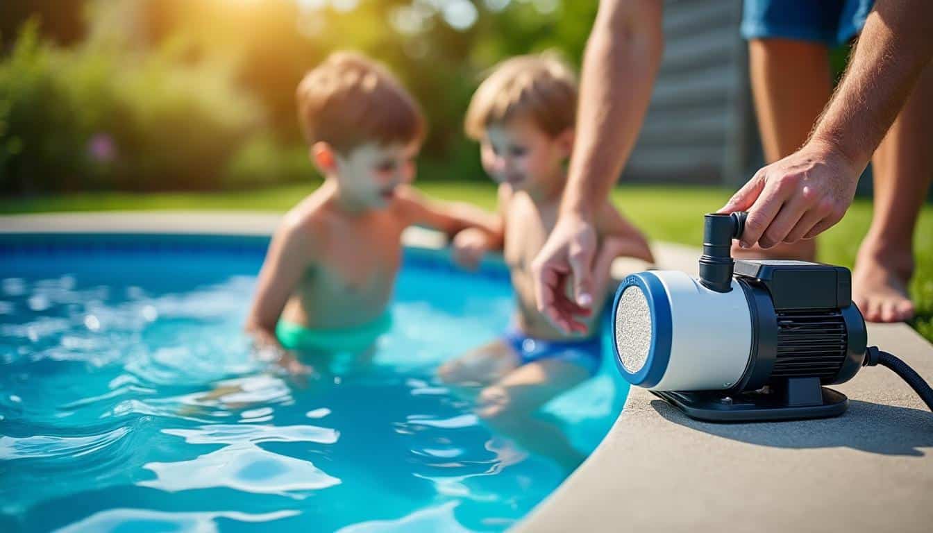 Illustration: Pourquoi choisir une pompe équipée d’un filtre à sable pour votre piscine hors sol ?